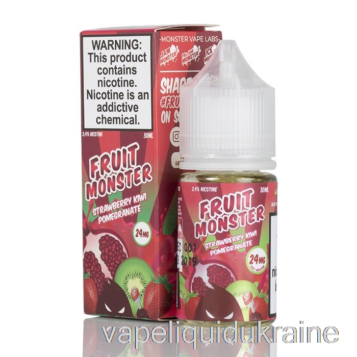 Vape Liquid Ukraine Strawberry Kiwi Pomegranate - Fruit Monster Salts - 30mL 24mg